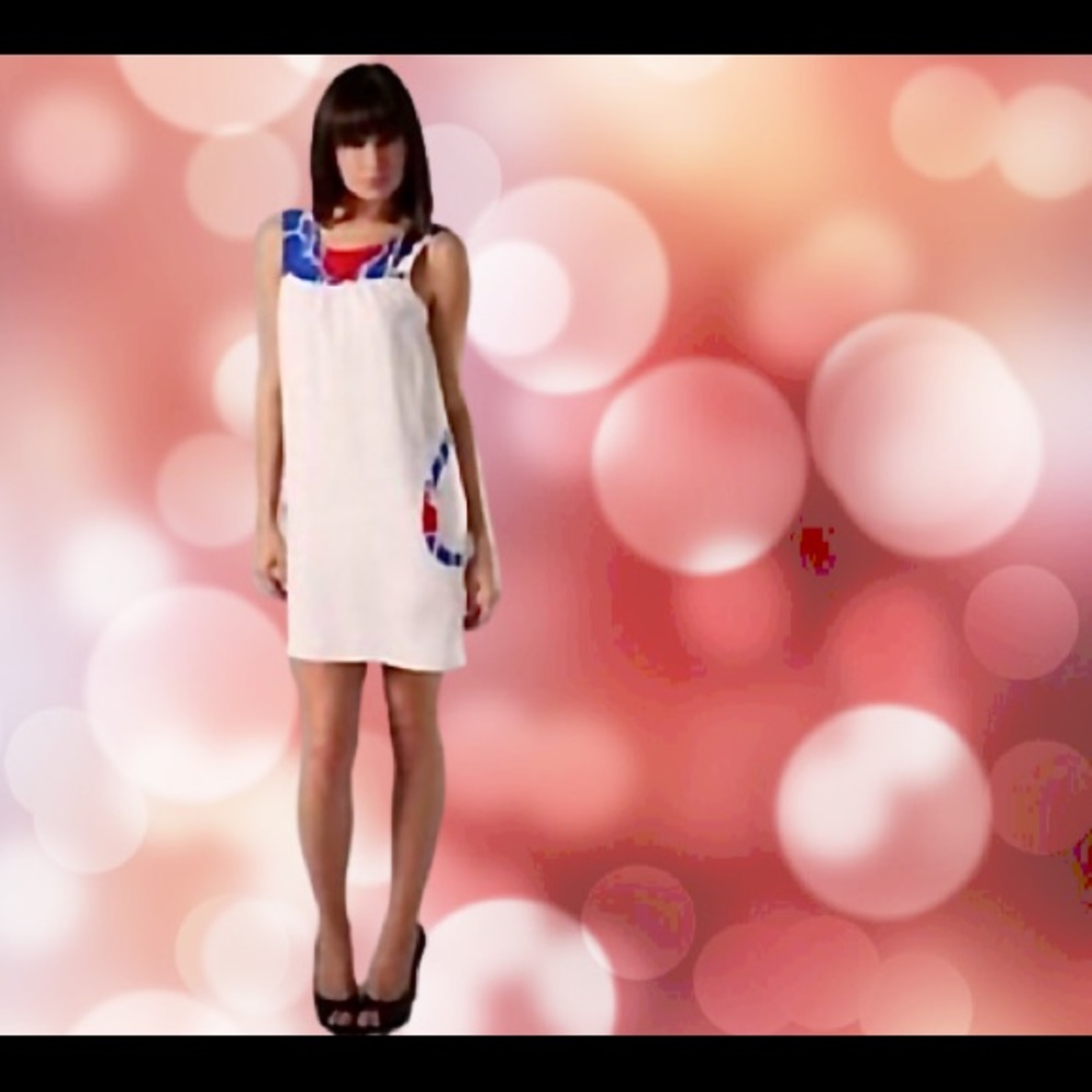 KAREN ZAMBOS VINTAGE COUTURE SILK DRESS